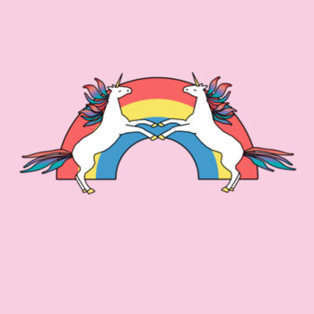 Rainbow Unicorn Kids T-Shirt Design