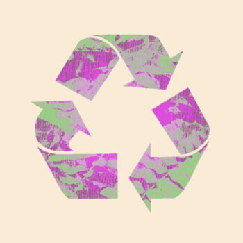 Recycle Logo Drawstring Bag Design