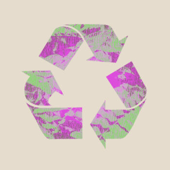 Recycle Logo Canvas Tote Bag Design